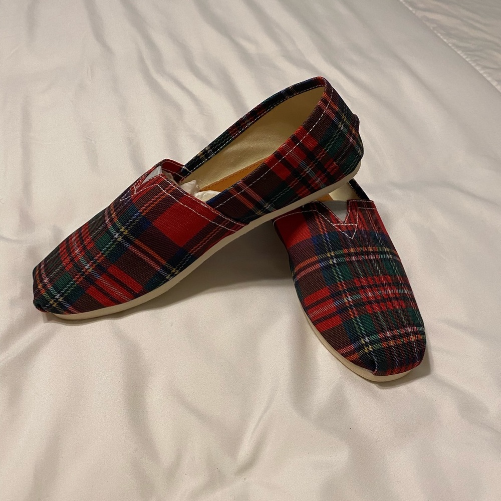 AGL Flats Red Tartan (worn once!)